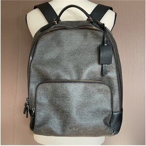 Tumi Gray and Black Backpack with Sophisticated Design